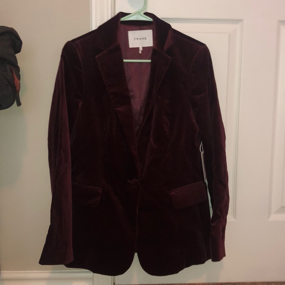 Frame velvet blazer